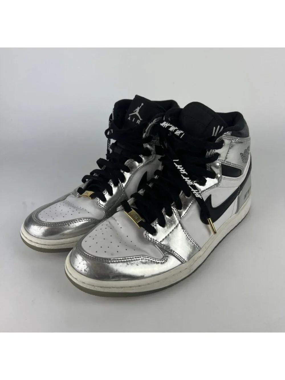 Nike Air Jordan 1 Retro High Pass the Torch Silver Black Men's Size 10